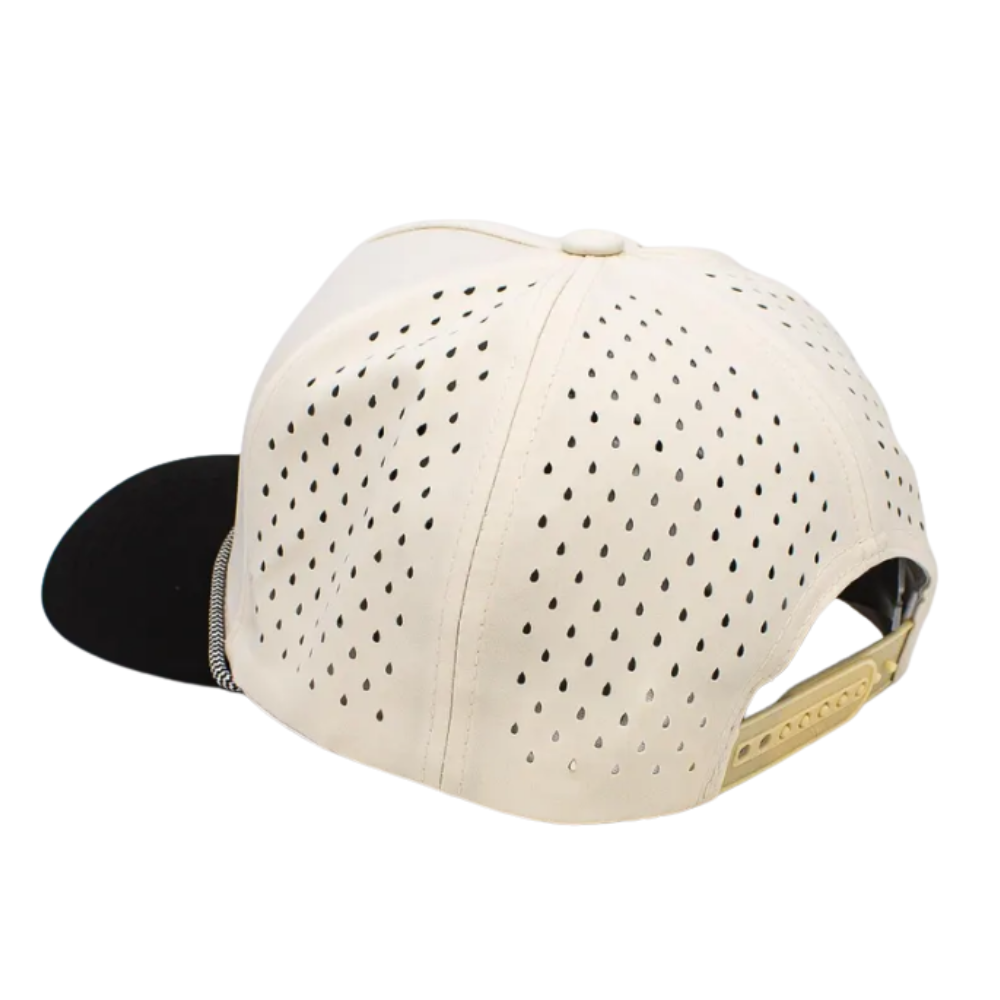 Gorras Laser Cut Hole Perforated Waterproof Printed/Embroidered Logo On Front Rope Hat Caps Snapback Closure Curved Brim Unisex 5