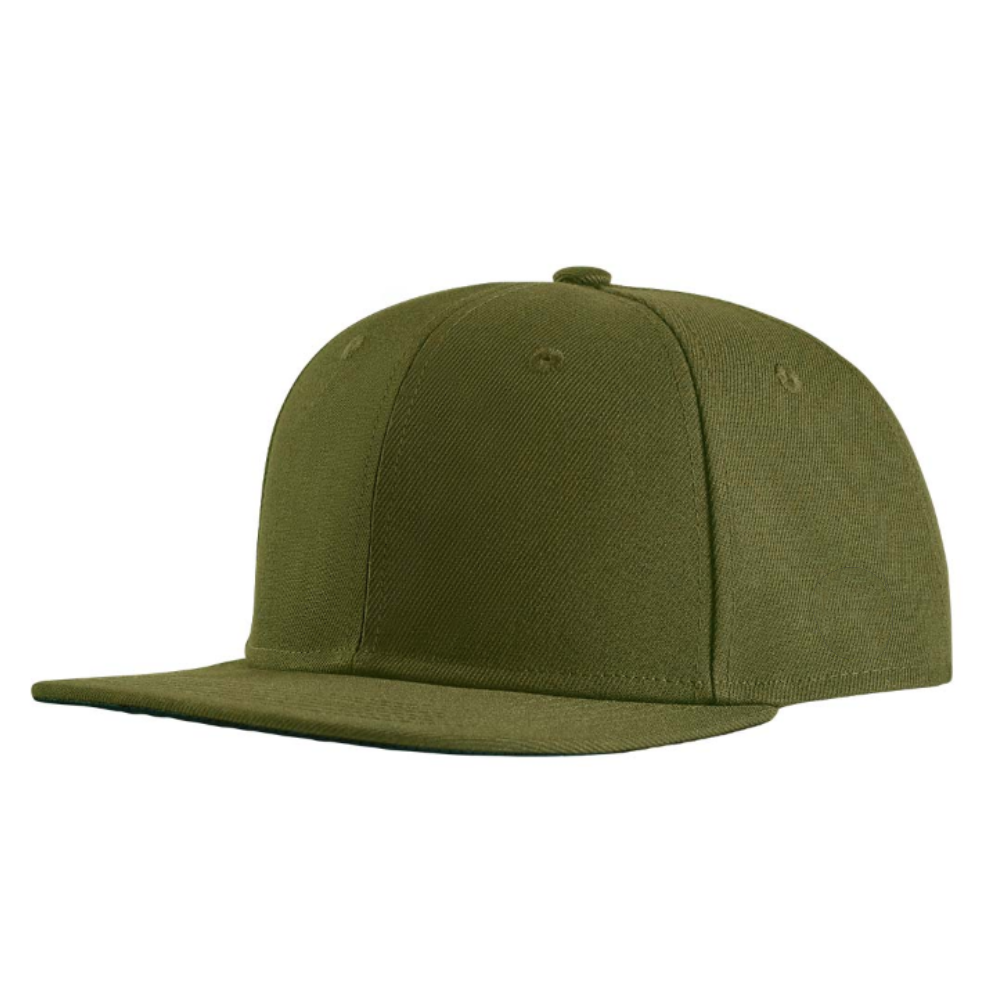 Gorras Olive/Loden Green Snapback Caps 6 Panel Embroidered Logo Patches Structured Flat Brim Adjustable Plastic Closure Unisex 4