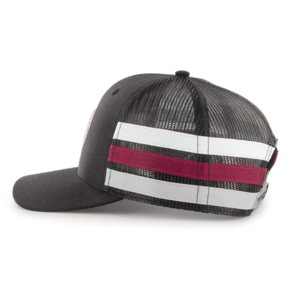Gorras Side Stripes Trucker Hats 6 Panel Structured Cap Embroidered Logo on Front Custom Color Snapback Single Row Buckle Unisex 3