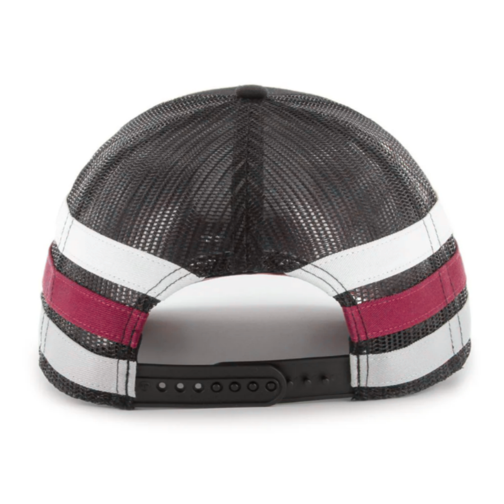 Gorras Side Stripes Trucker Hats 6 Panel Structured Cap Embroidered Logo on Front Custom Color Snapback Single Row Buckle Unisex 4