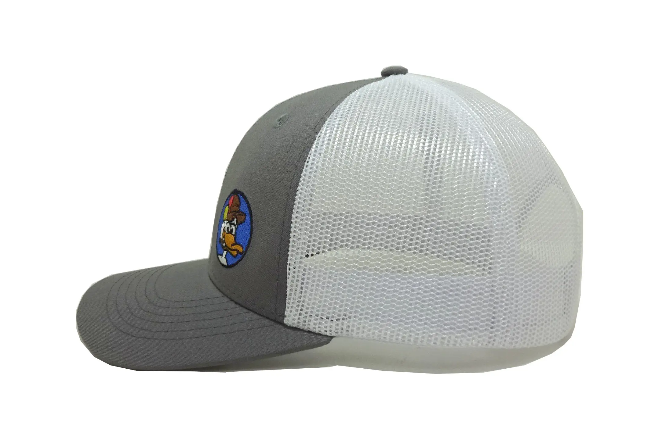 Gray Caps Custom 2D Embroidery Logo Trucker Hat Caps Brand Vietnam Factory Hat for Business Snapback Hat 4