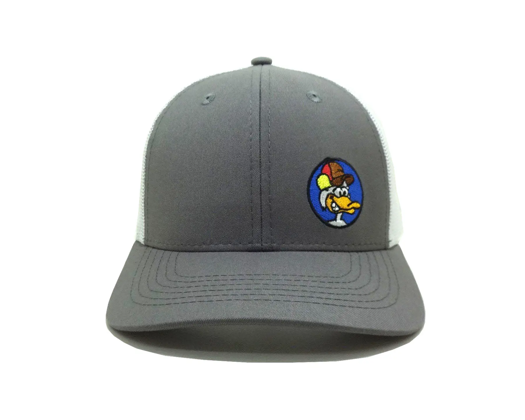 Gray Caps Custom 2D Embroidery Logo Trucker Hat Caps Brand Vietnam Factory Hat for Business Snapback Hat 2