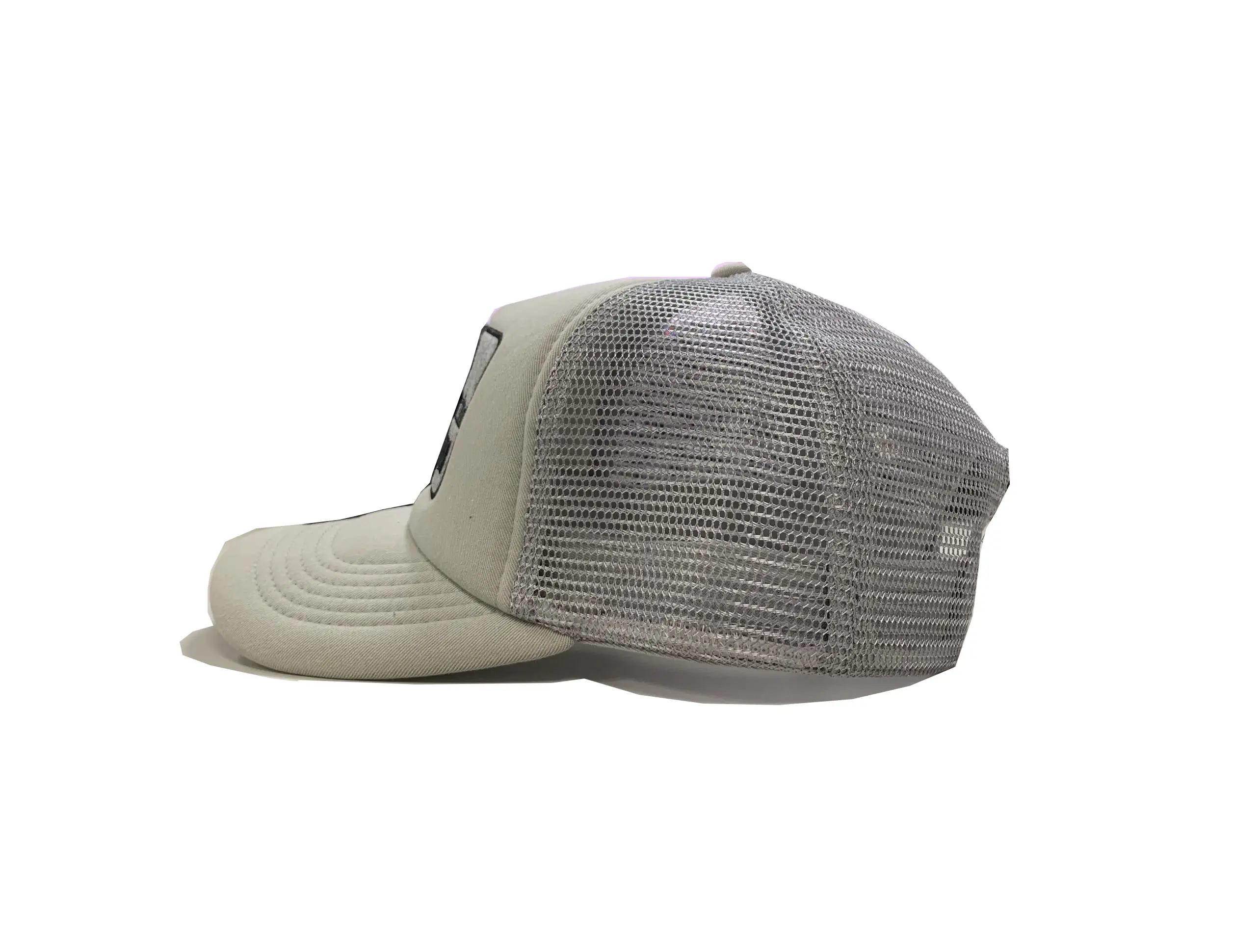 Gray Foam Hat Unisex Puff Dad Hat Embroidery on Felt Patch Snapback Caps Vietnam Promotional Brand Hats Custom Design 5