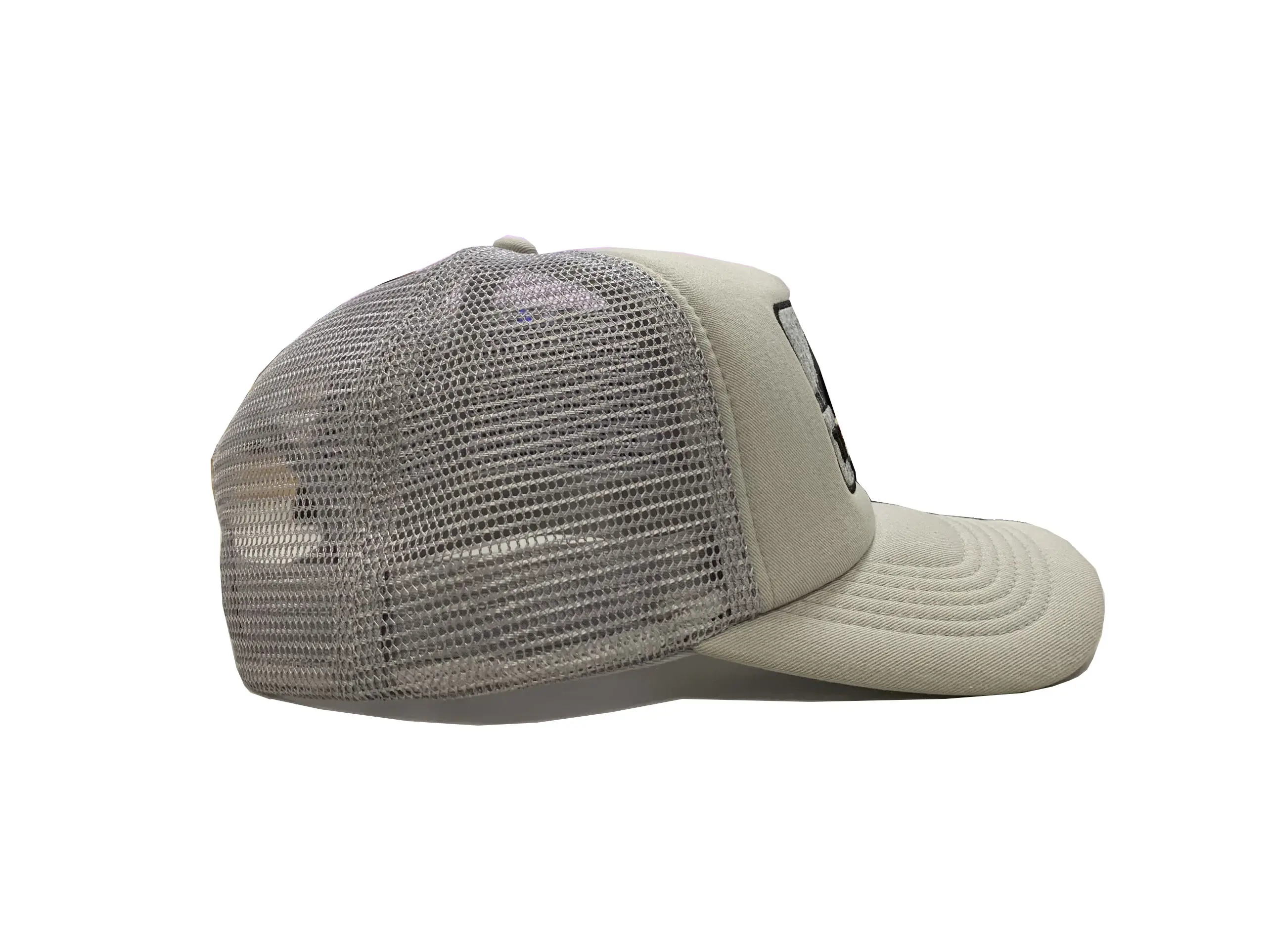 Gray Foam Hat Unisex Puff Dad Hat Embroidery on Felt Patch Snapback Caps Vietnam Promotional Brand Hats Custom Design 3
