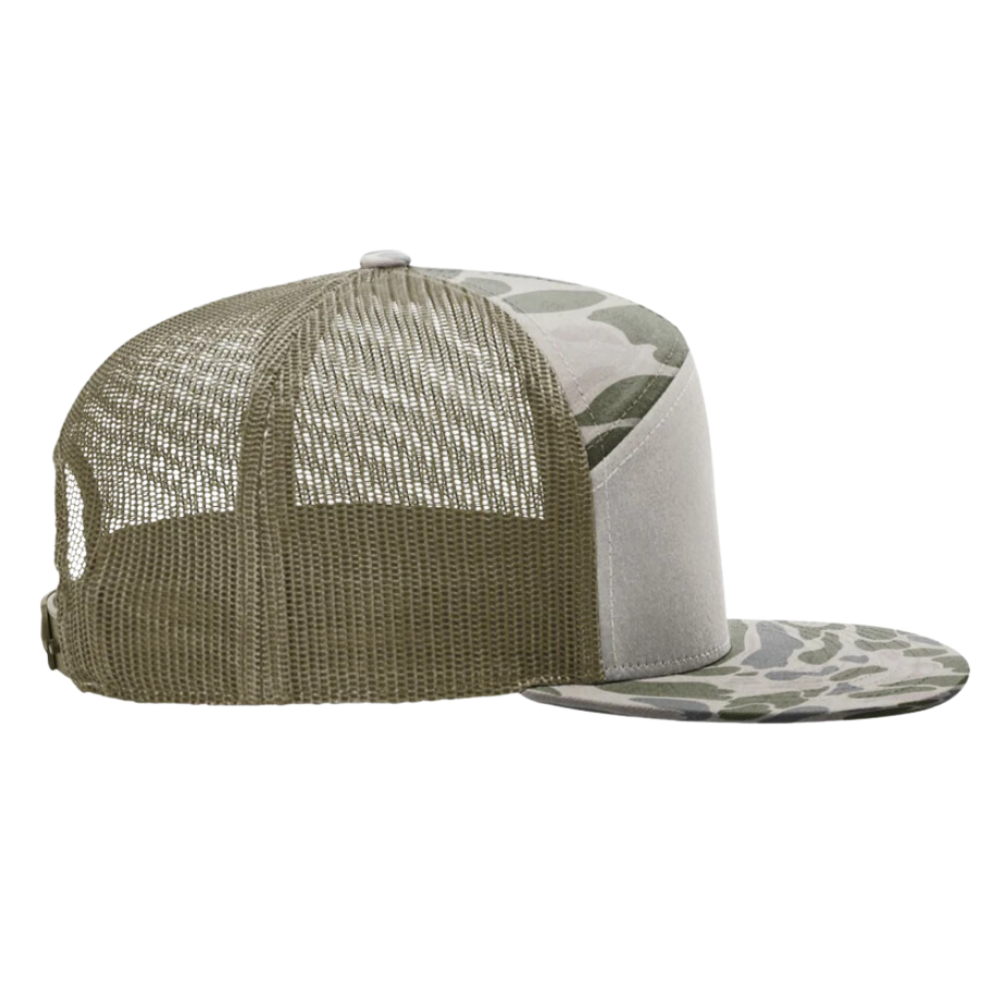 Gray/Mossy Camouflage Truckle Hat 7 Panel Gorras Digital Printed Waterfowl On Front Adjustable Single Row Buckle Snapback Unisex 5