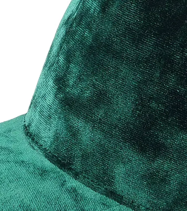 Green Color Velvet Trucker Hat Custom Logo 5-Panel Curved Brim High Quality Medium Profile Wholesale Products Trucker Hat 4