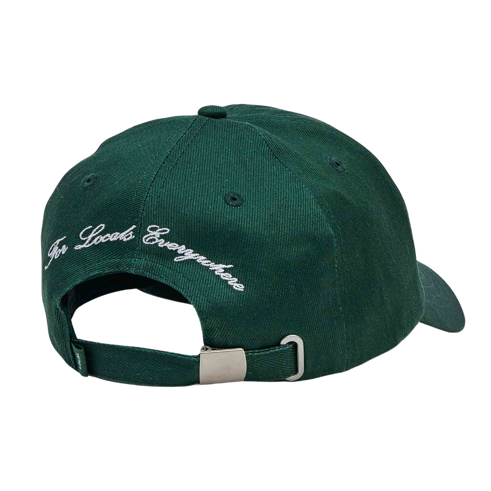 Green Forest Baseball Cap Dad Hat Gorras Unstructured 2D Embroidered Logo On Front And Back Curved Mental Strap Back Closure OEM 5