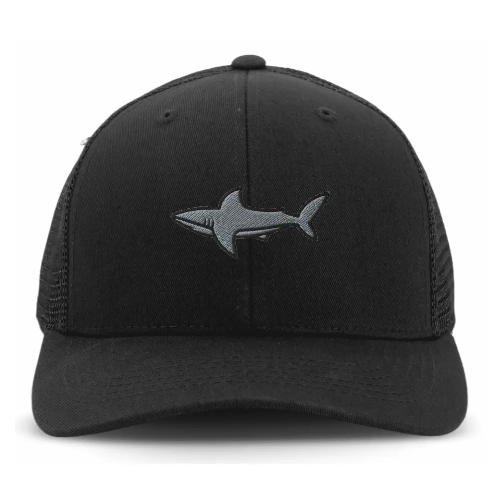 Grey/White Black 6 Panel Trucker Hat Embroidered Animal Cartoon Pattern Logo for All Ages Business Promotions Single Row Buckle 4