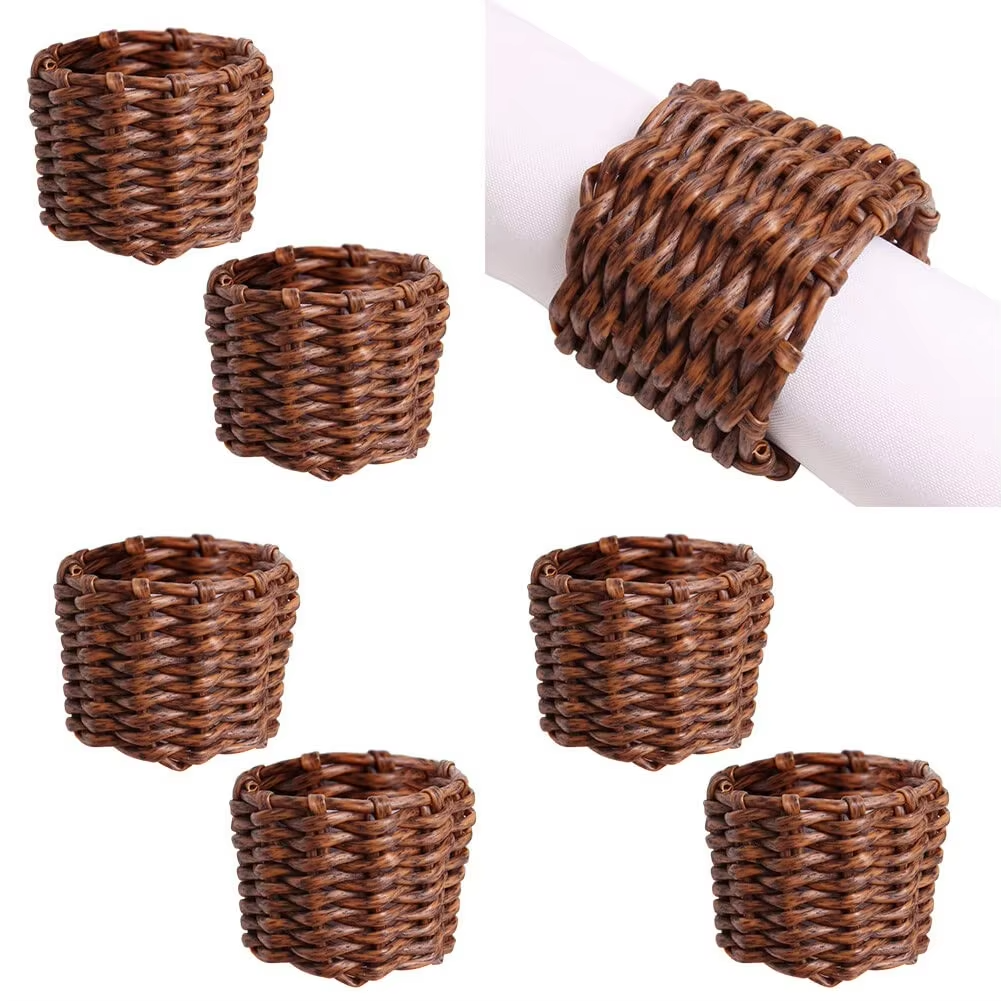 Handmade Natural Eco-Friendly Napkin Ring Made in Vietnam Eco-friendly material for home and tableware decoration Wholesale 4