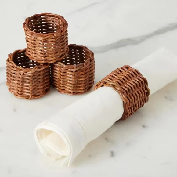 Handmade Natural Eco-Friendly Napkin Ring Made in Vietnam Eco-friendly material for home and tableware decoration Wholesale 6