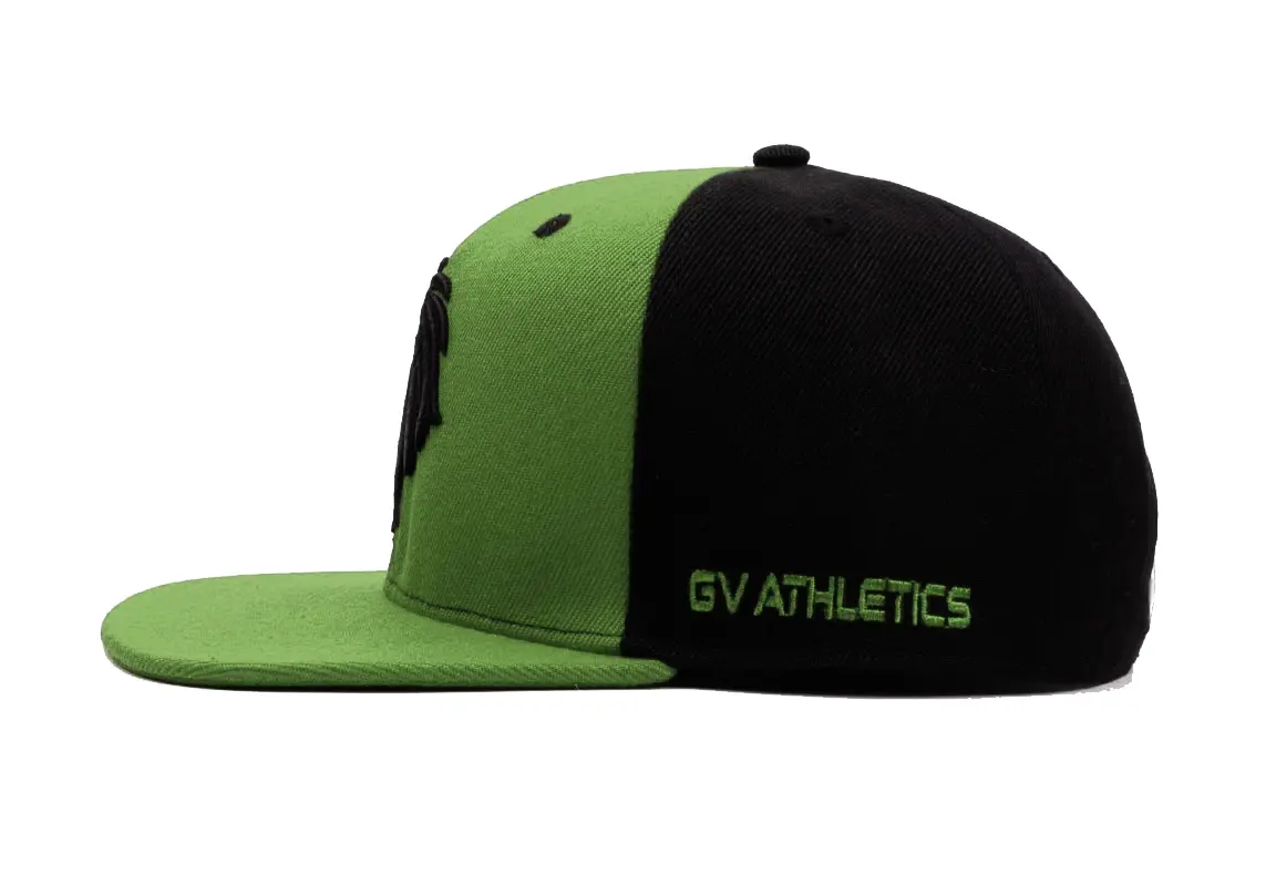 Hats with Custom Logo Wholesale Products Snapback Cap 6-Panel Flat Brim High Quality Green Color High Profile Snapback Cap 3