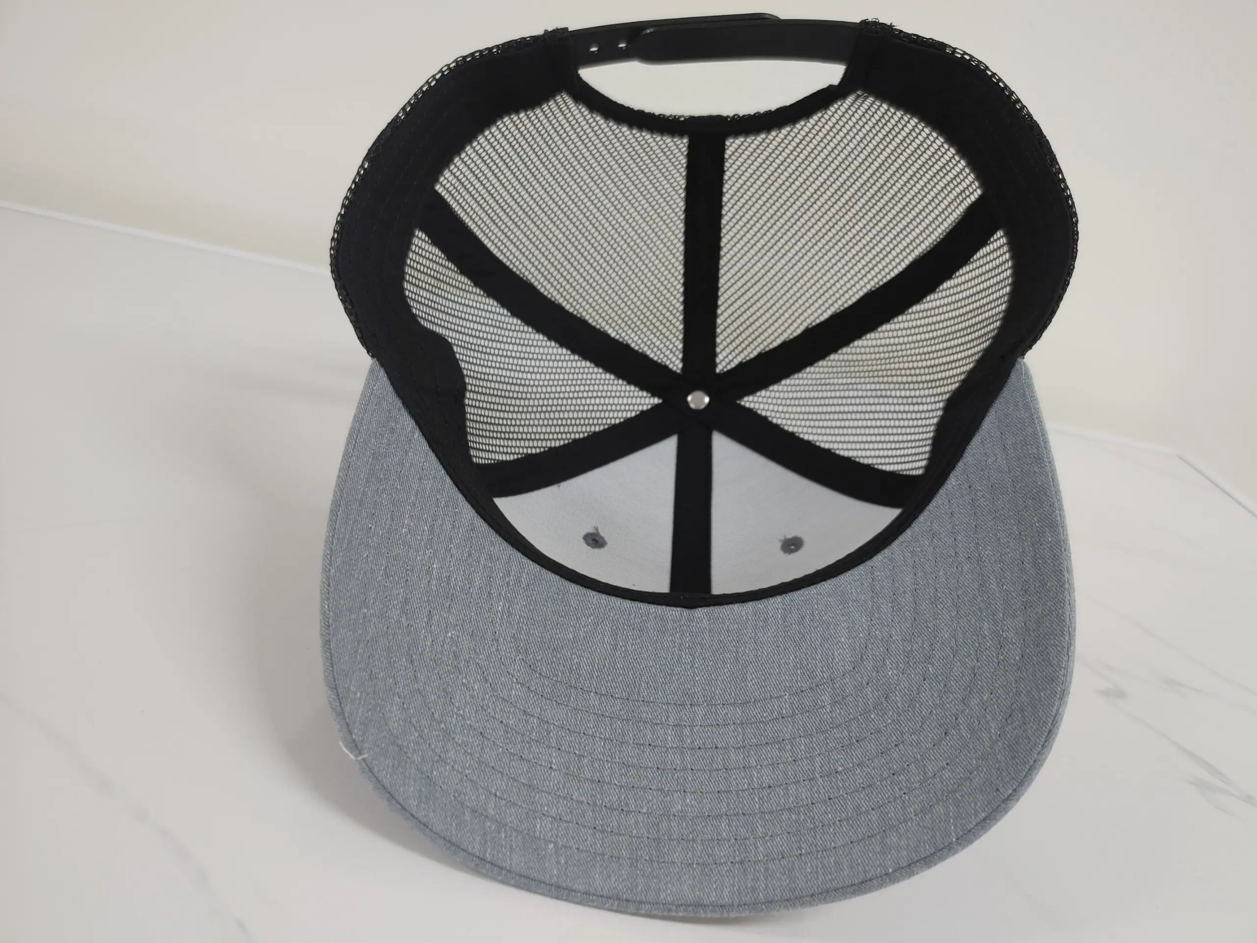 Heather Leather Patch Logo Trucker Hats Classic Snapback Caps Custom Sublimated Patch Gorras Vietnam 4