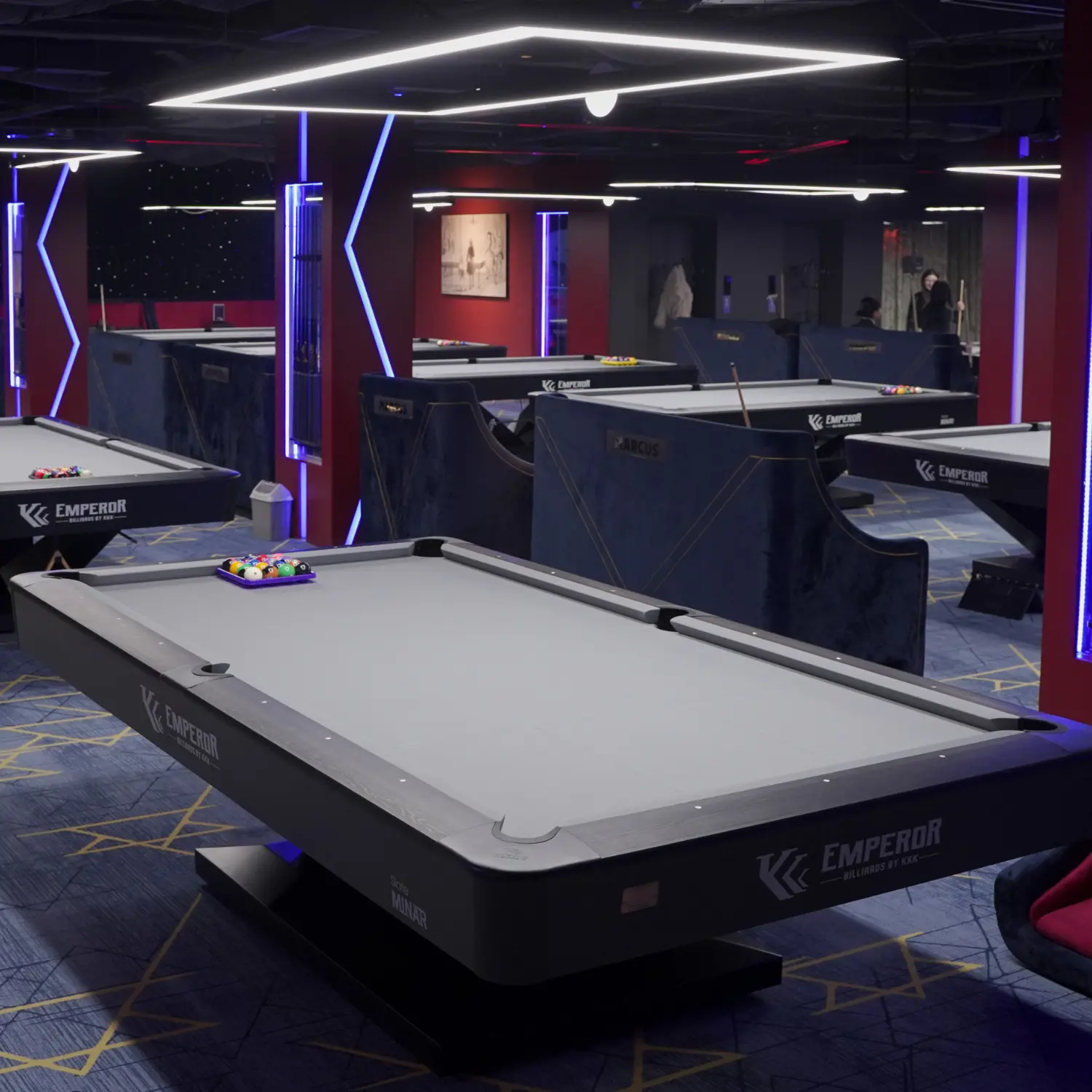 High-End Billiards Pool Table for Commercial Use | Slate Surface & Rubber Cushion for Precision Play 1