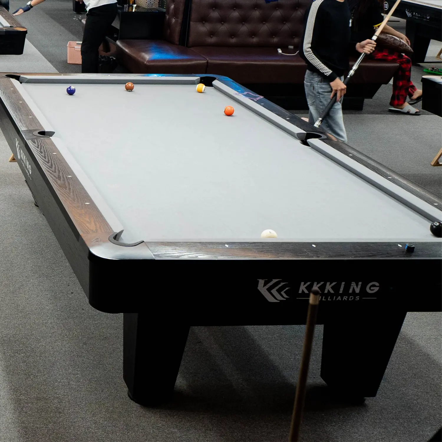 High-End Commercial Grade Pool Table Custom Size with Solid Wood Slate Surface & Rubber Cushion for Precision Play 5