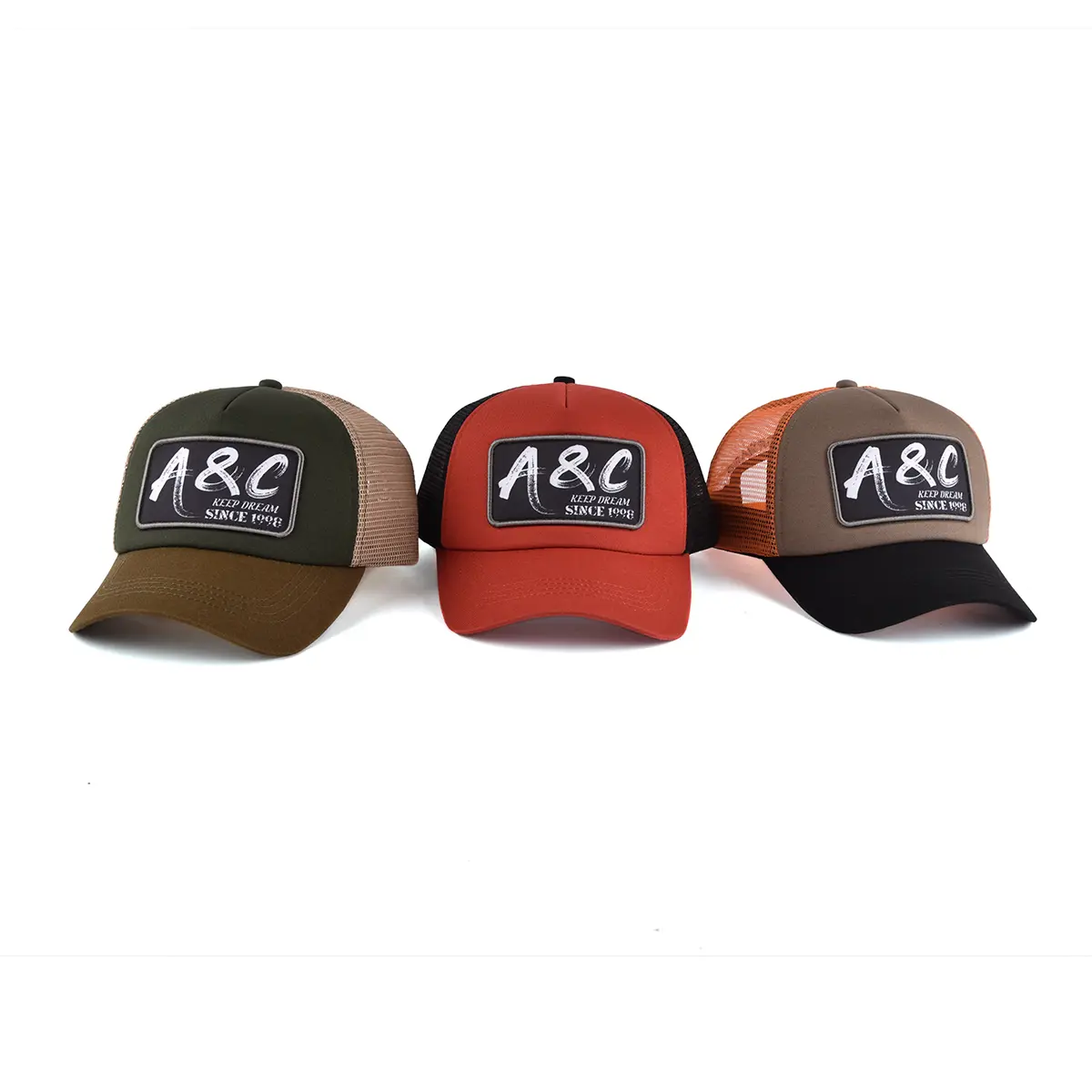 High Fashion Wholesale Adjustable Size 6 Panels Trucker Hat With Custom Logo High Quality Outdoor Travel Golf Shade Trucker Hat 6