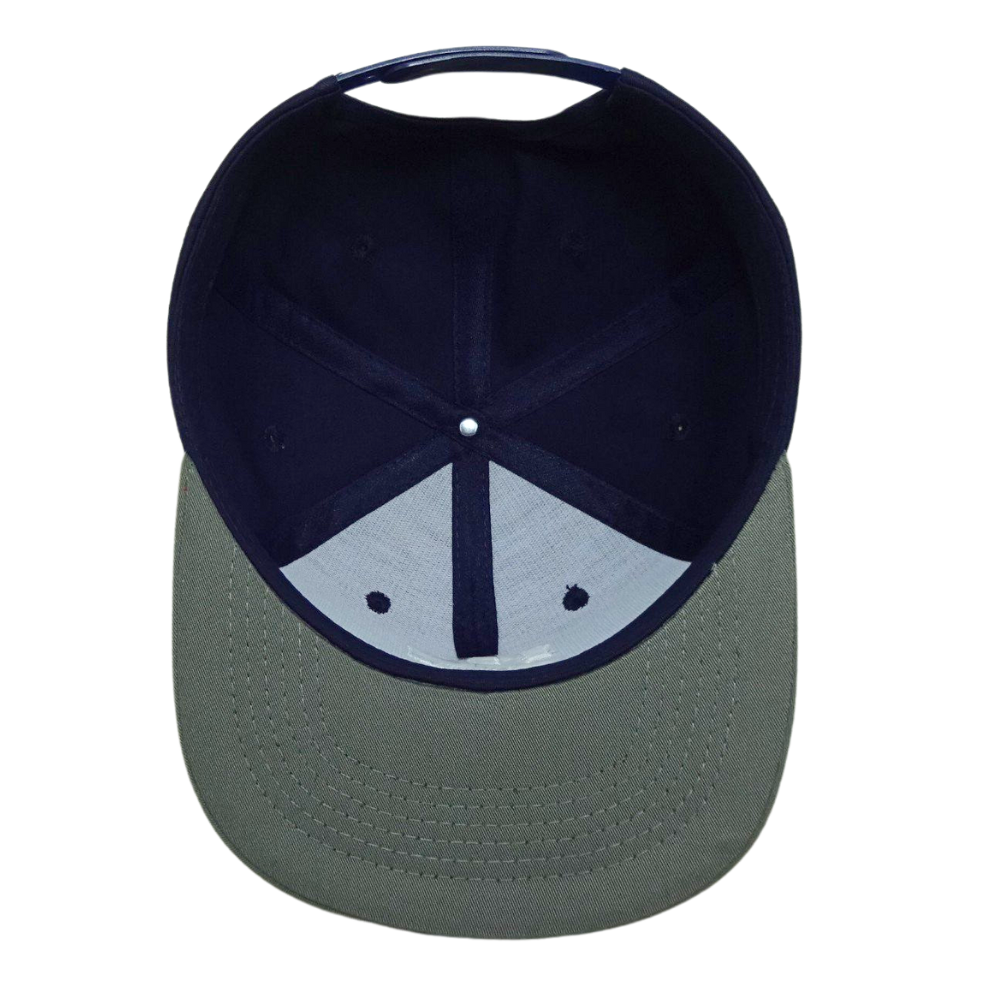 High Proflie Gorras Snapback 6 Panel Embroidered Logo Cap Hat Flat Brim Two Tone Plastic Single Row Buckle Closure For Shopping 7