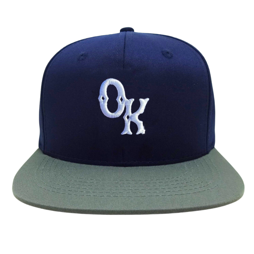 High Proflie Gorras Snapback 6 Panel Embroidered Logo Cap Hat Flat Brim Two Tone Plastic Single Row Buckle Closure For Shopping 2