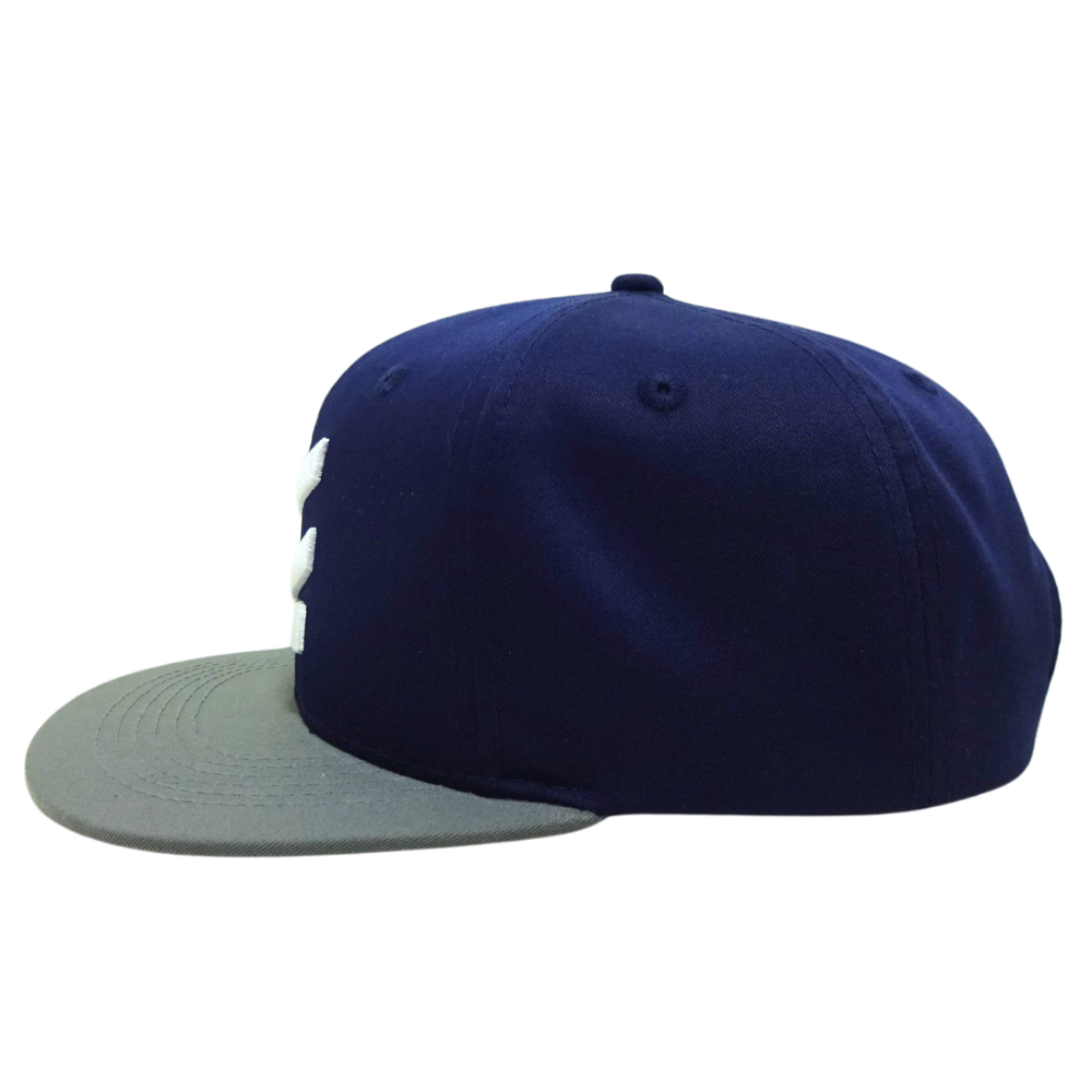 High Proflie Gorras Snapback 6 Panel Embroidered Logo Cap Hat Flat Brim Two Tone Plastic Single Row Buckle Closure For Shopping 5