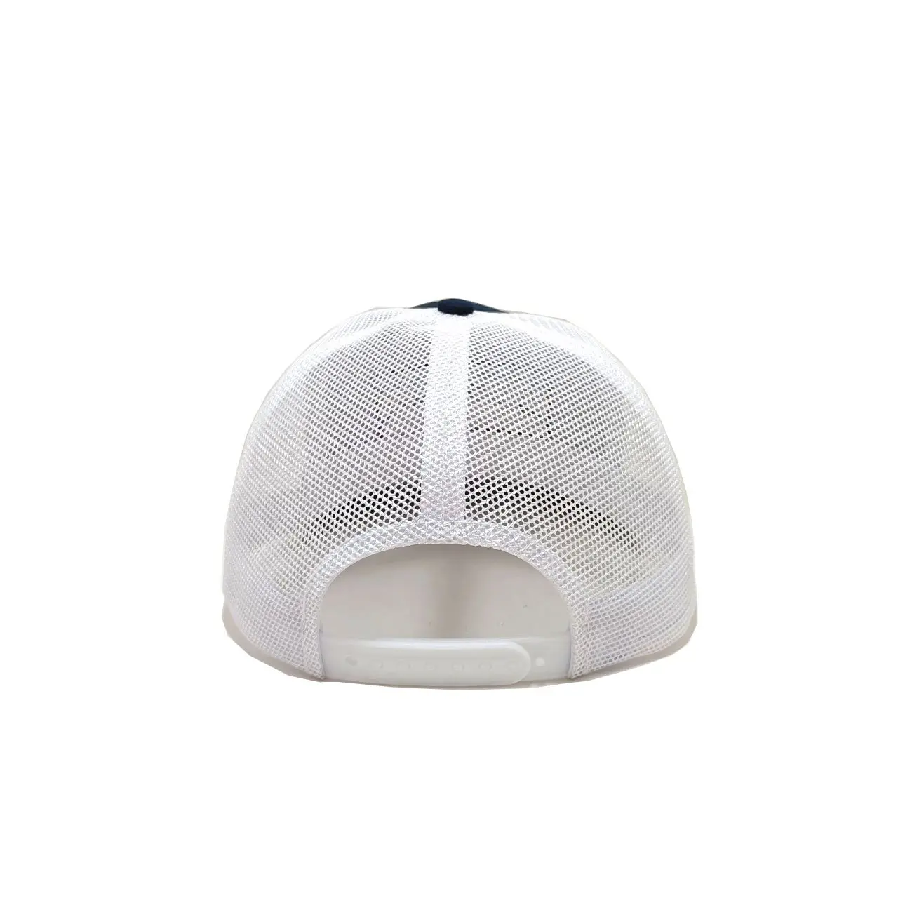High Quality 2D Embroidery Navy Blue Color Medium Profile Trucker Hat for Men in Vietnam Factory 5