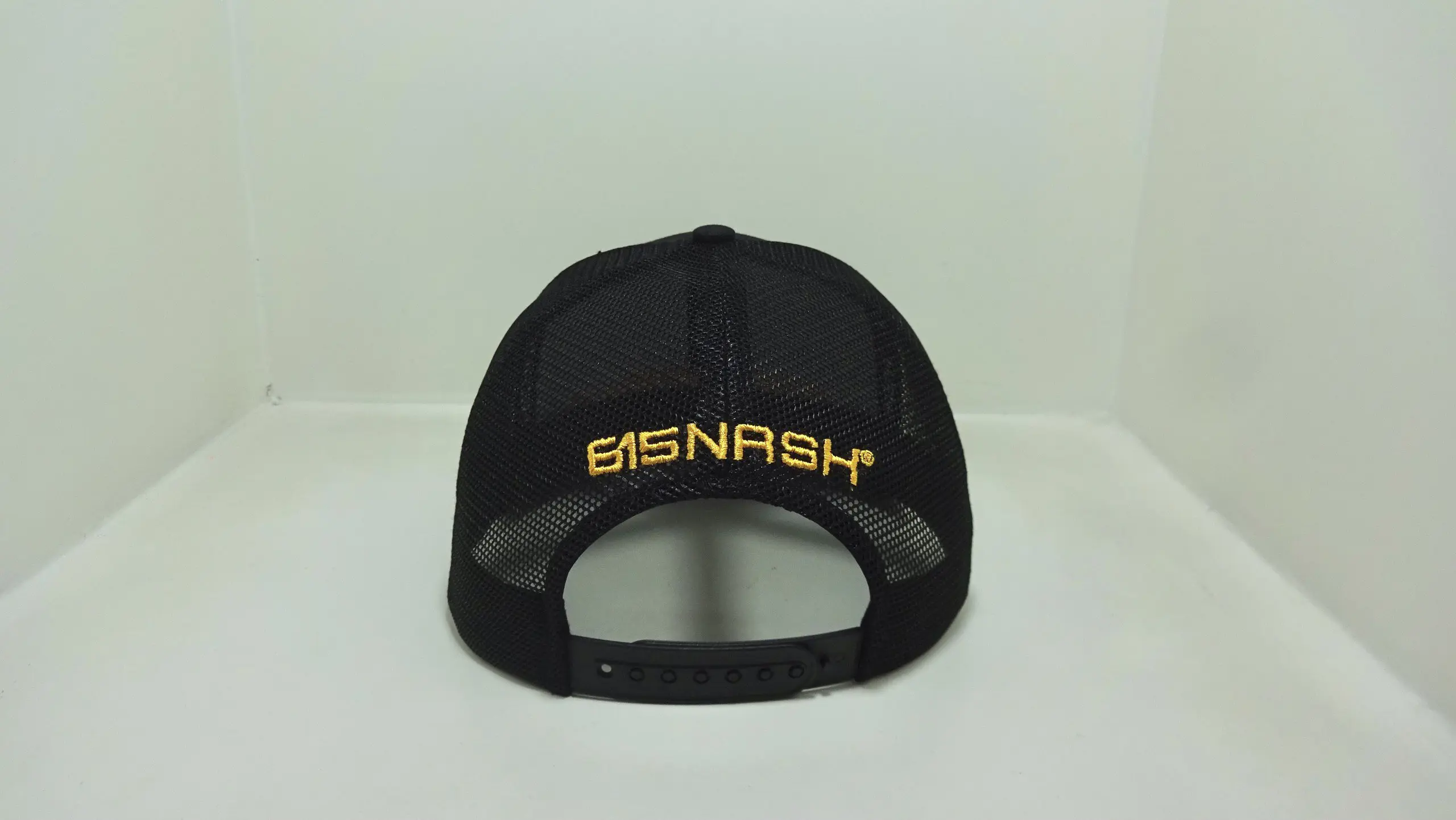 High Quality 3D Embroidery Black Color Medium Profile Cotton and Mesh Fabric Trucker Hat for Men in Vietnam Factory 5