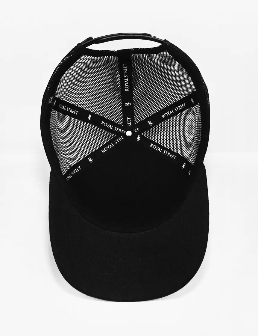 High Quality 3D Embroidery Black/White Color Medium Profile Cotton and Mesh Fabric Trucker Hat From Vietnam Supplier 6