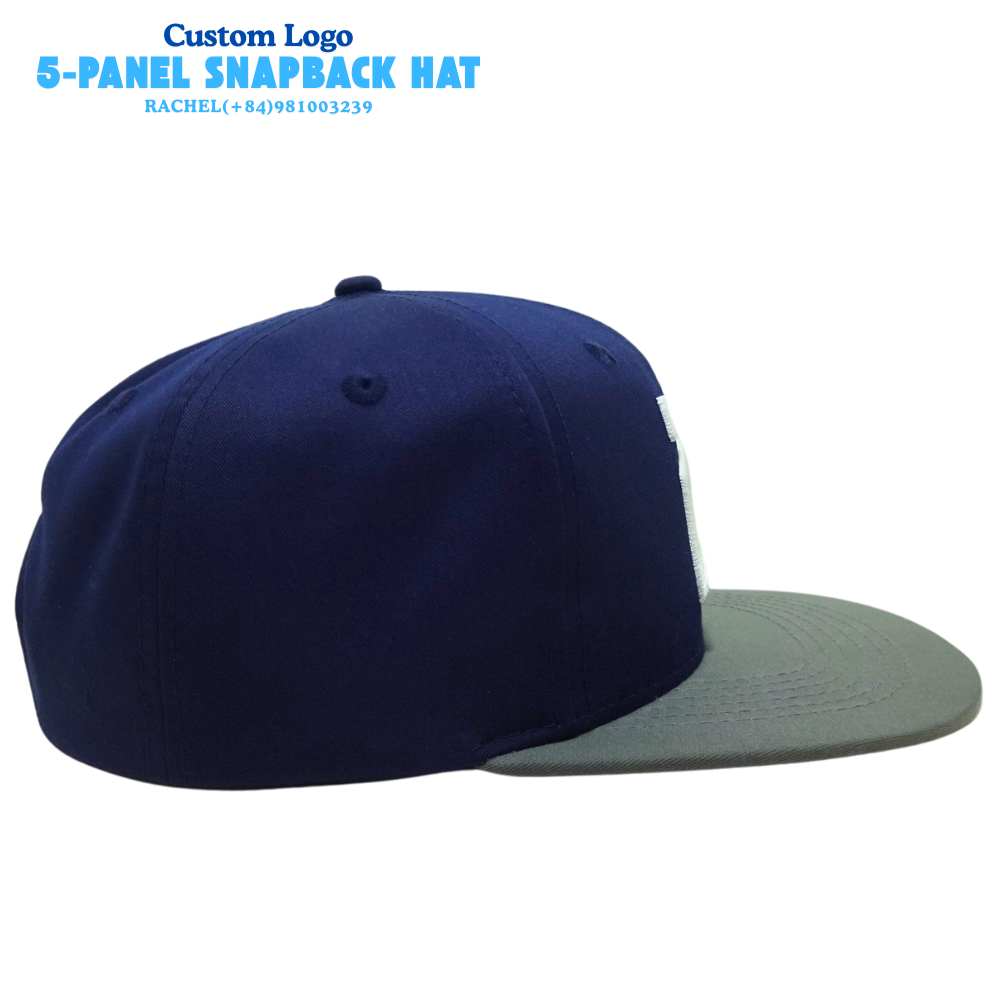 High Quality 5 Panel Snapback Hat Lat Brim Custom 3D Embroidery Logo for Teammates Group Hat Hip Hop Style Wholesale Supplier 4