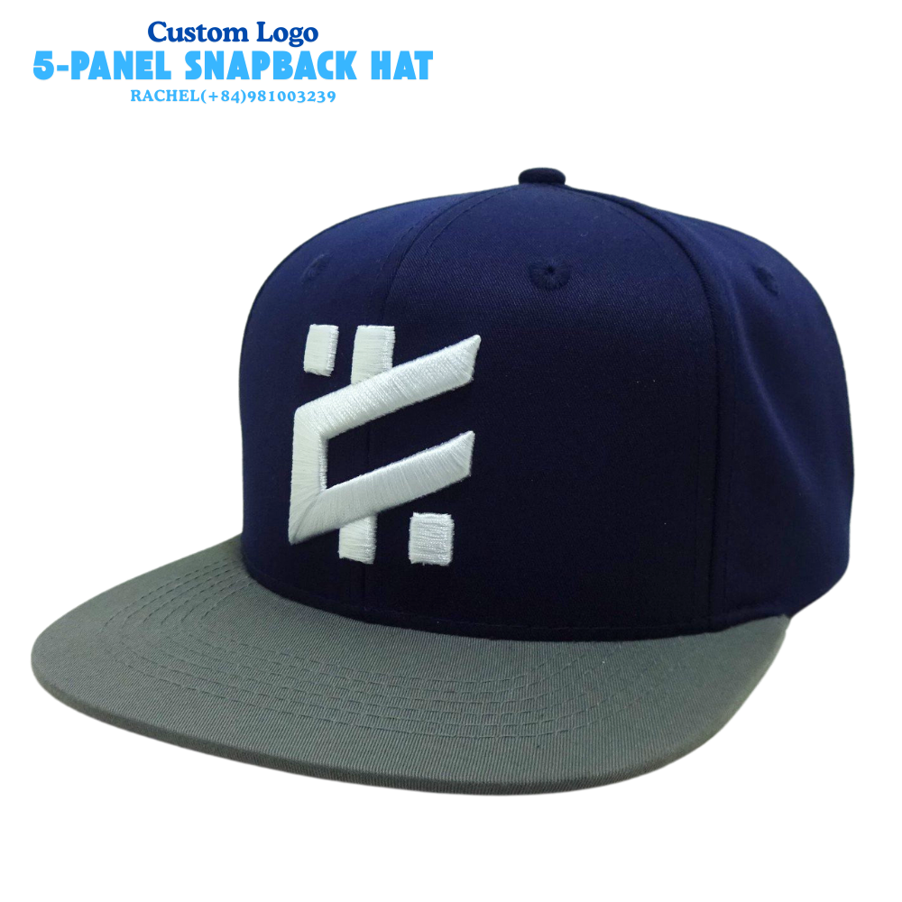 High Quality 5 Panel Snapback Hat Lat Brim Custom 3D Embroidery Logo for Teammates Group Hat Hip Hop Style Wholesale Supplier 2