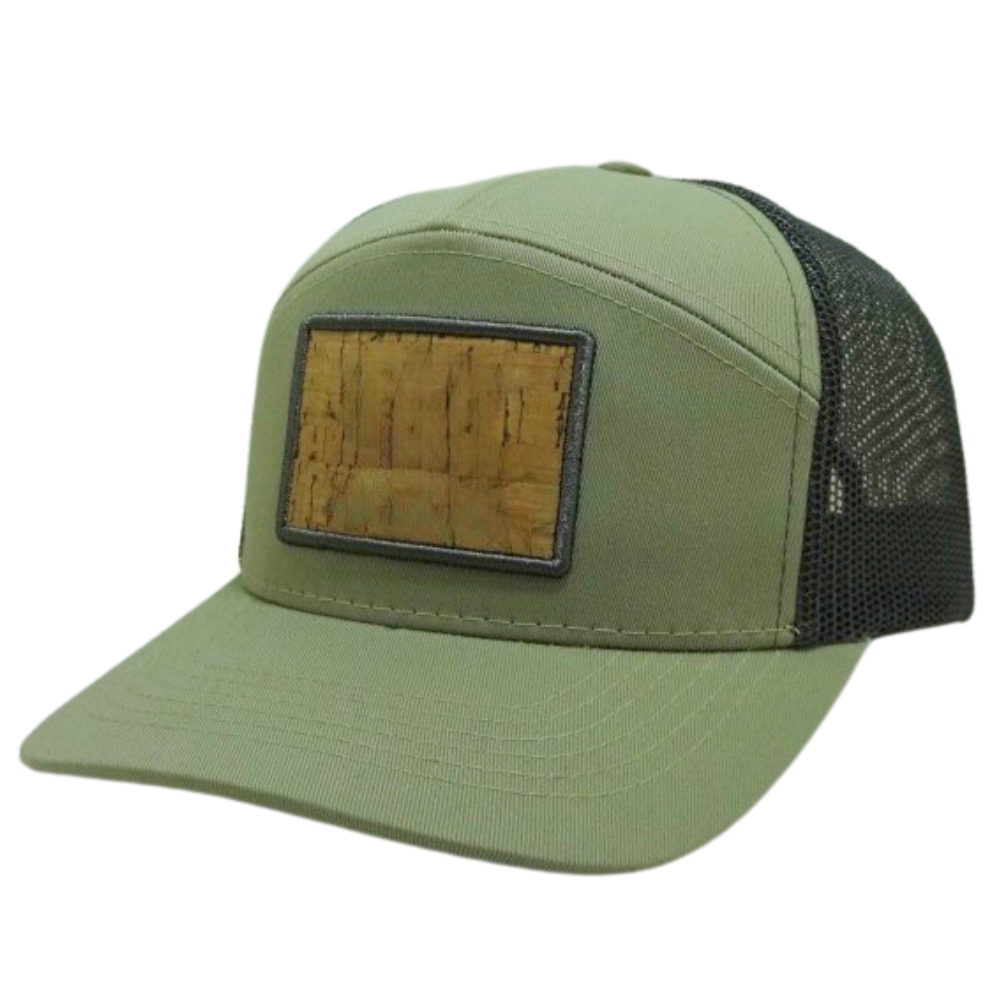 High Quality 5 Panel Trucker Hat Slight Curved Brim Structured Cap Label Tag on Sweatband Single Breasted Buckle Black Mesh OEM 3