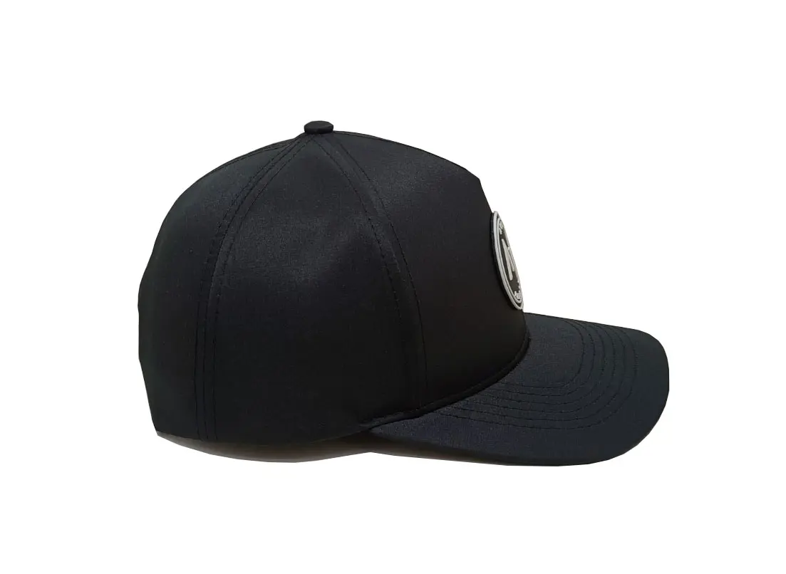 High Quality 5 Panels Polyester Sport Golf Hat PVC Logo Custom Design Snapback Caps Rubber Logos Vietnam Factory Hat 2