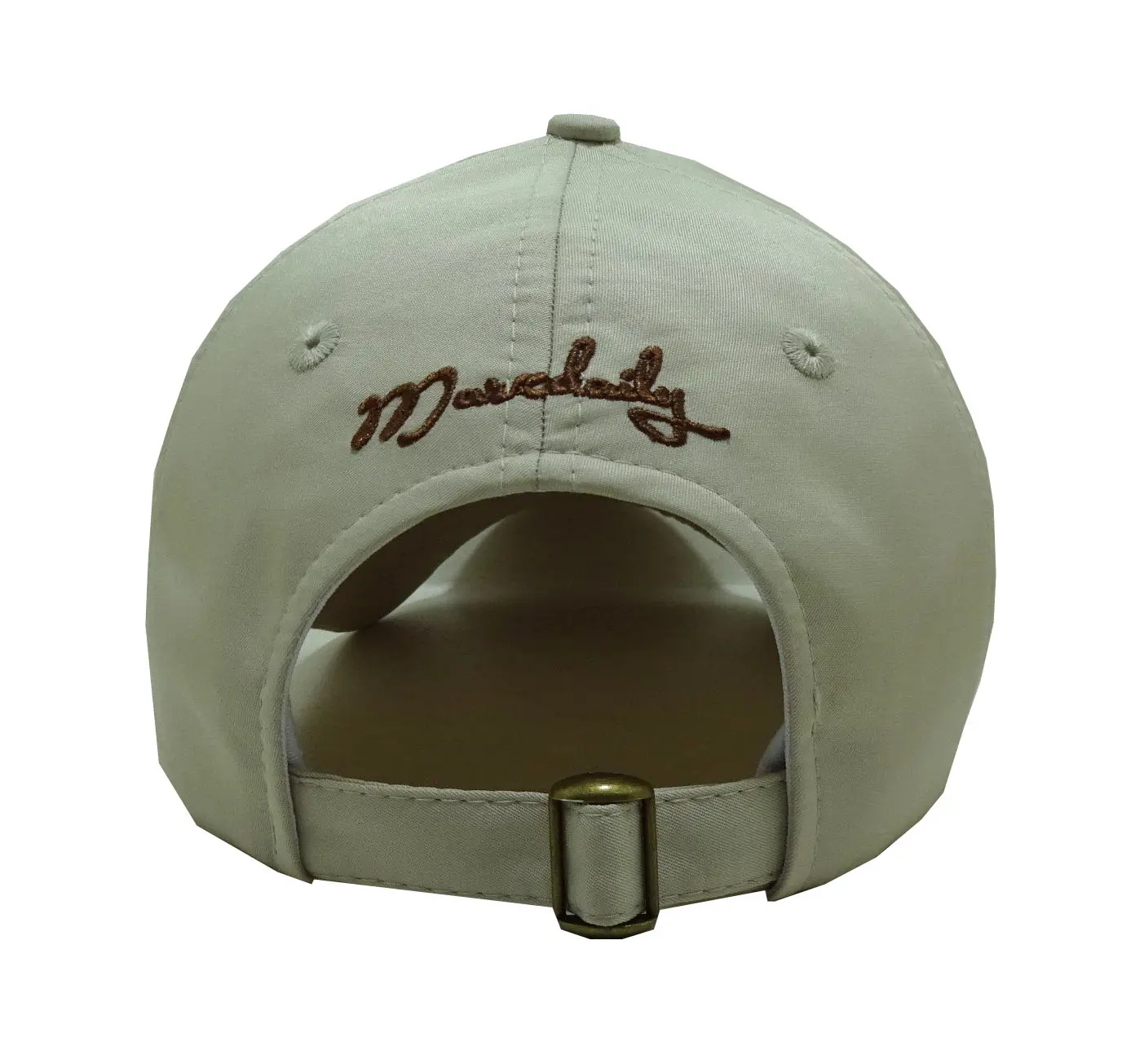 High Quality 6-Panel Curved Brim 2D Embroidery Beige Color Unstructured Low Profile Unisex Baseball Cap in Vietnam Factory 5