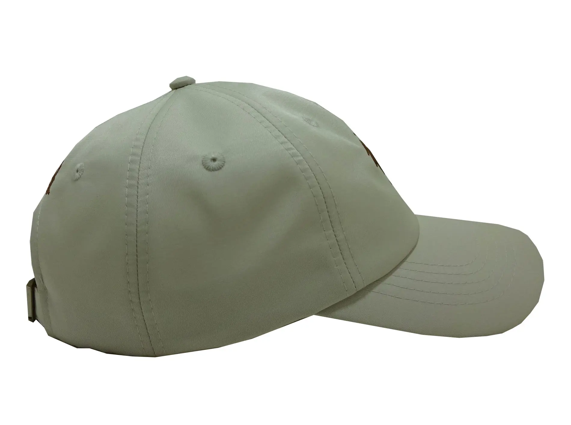 High Quality 6-Panel Curved Brim 2D Embroidery Beige Color Unstructured Low Profile Unisex Baseball Cap in Vietnam Factory 3