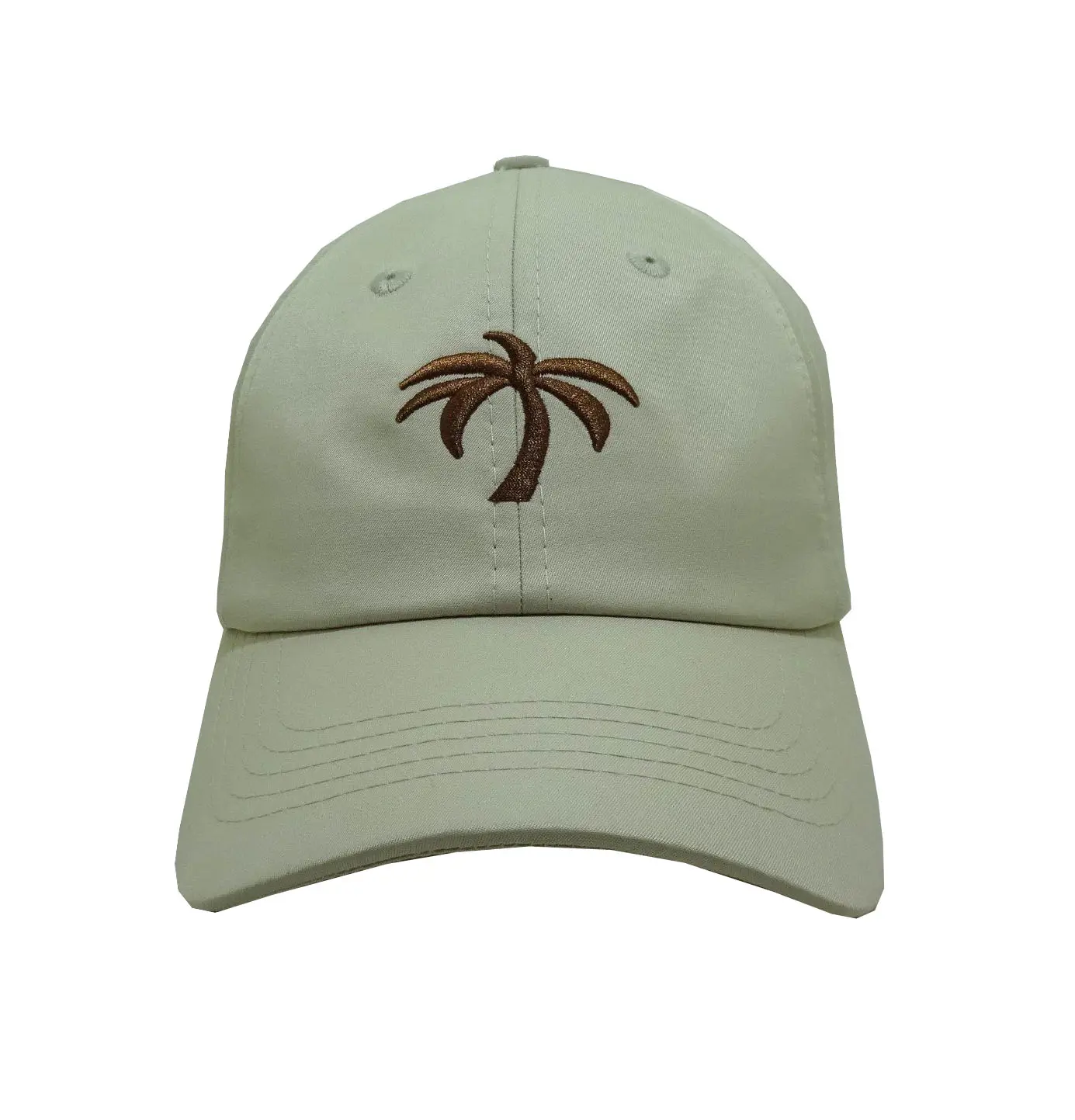 High Quality 6-Panel Curved Brim 2D Embroidery Beige Color Unstructured Low Profile Unisex Baseball Cap in Vietnam Factory