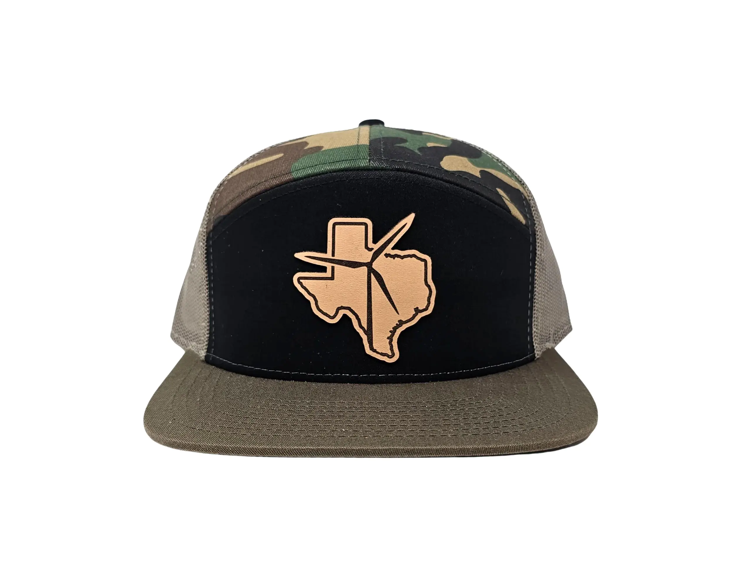 High Quality 7 Panel Trucker Hat Custom Logo Wholesale Hiphop Sports Cap Outdoor Fishing Hunting Trucker Cap for All Seasons 1