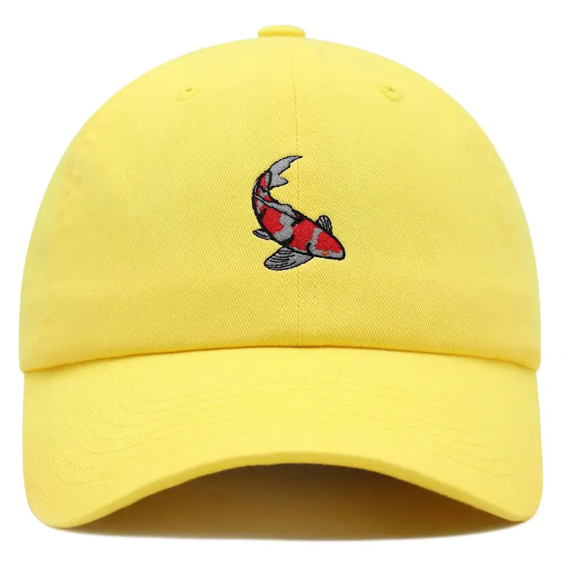High Quality Baseball Cap Fish Embroidered Logo Vietnam Made Hat Custom Gorras For Casual Style Travel Unisex Animal Lovers L01 6