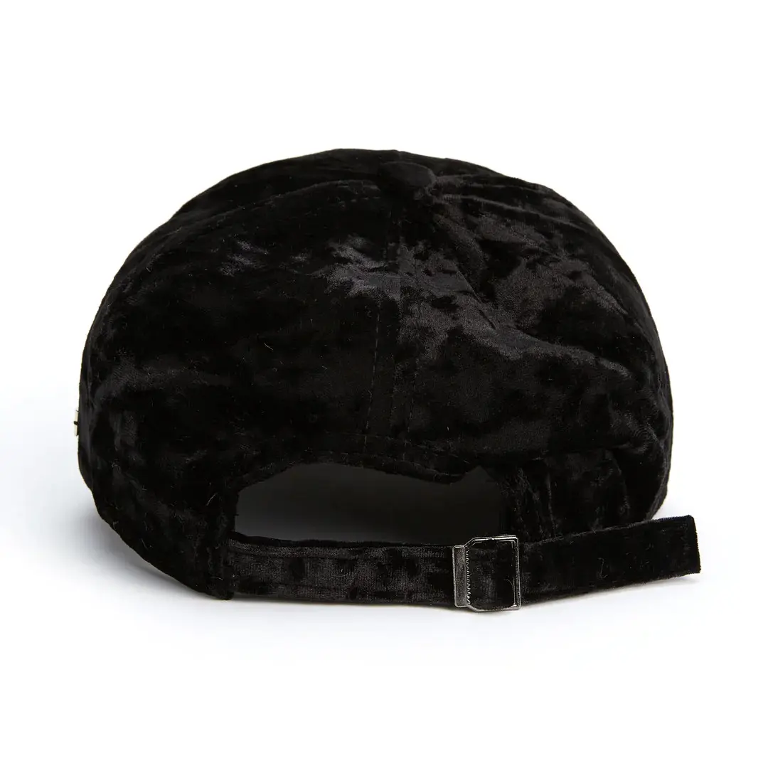 High Quality Black Velvet Baseball Cap with Custom Logo Wholesale Promotional Sports Cap for Man Women Adjustable Baseball Cap 4