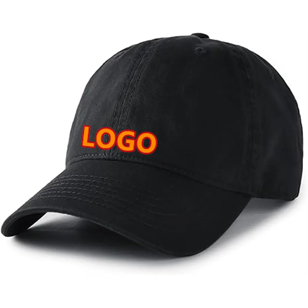 High Quality Black & White Foam Truckers Hat Unisex Baseball Caps Vintage Washed Distressed Baseball Cap with Buckle 2