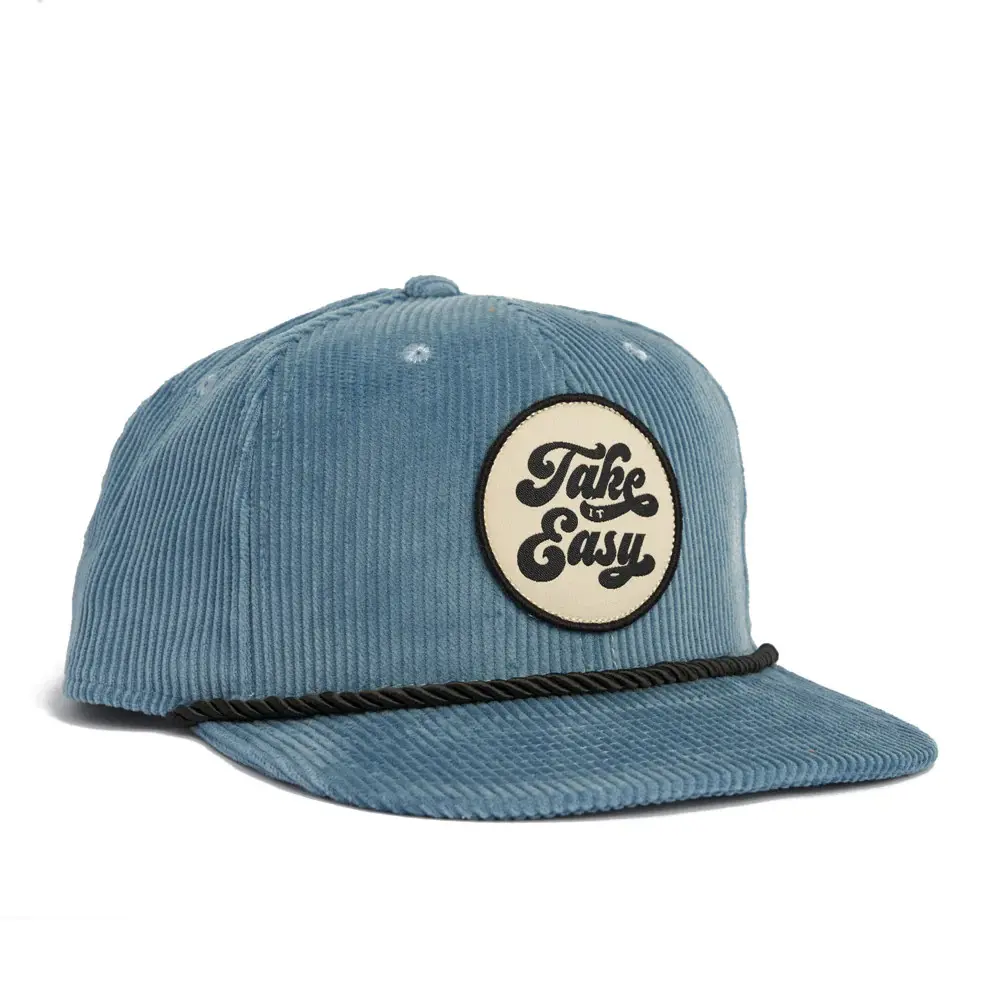 High Quality Corduroy Snapback Caps With Custom Logo Black Rope Wholesale Flat Cap 6 Panels Adjustable Size Snapback Cap 1