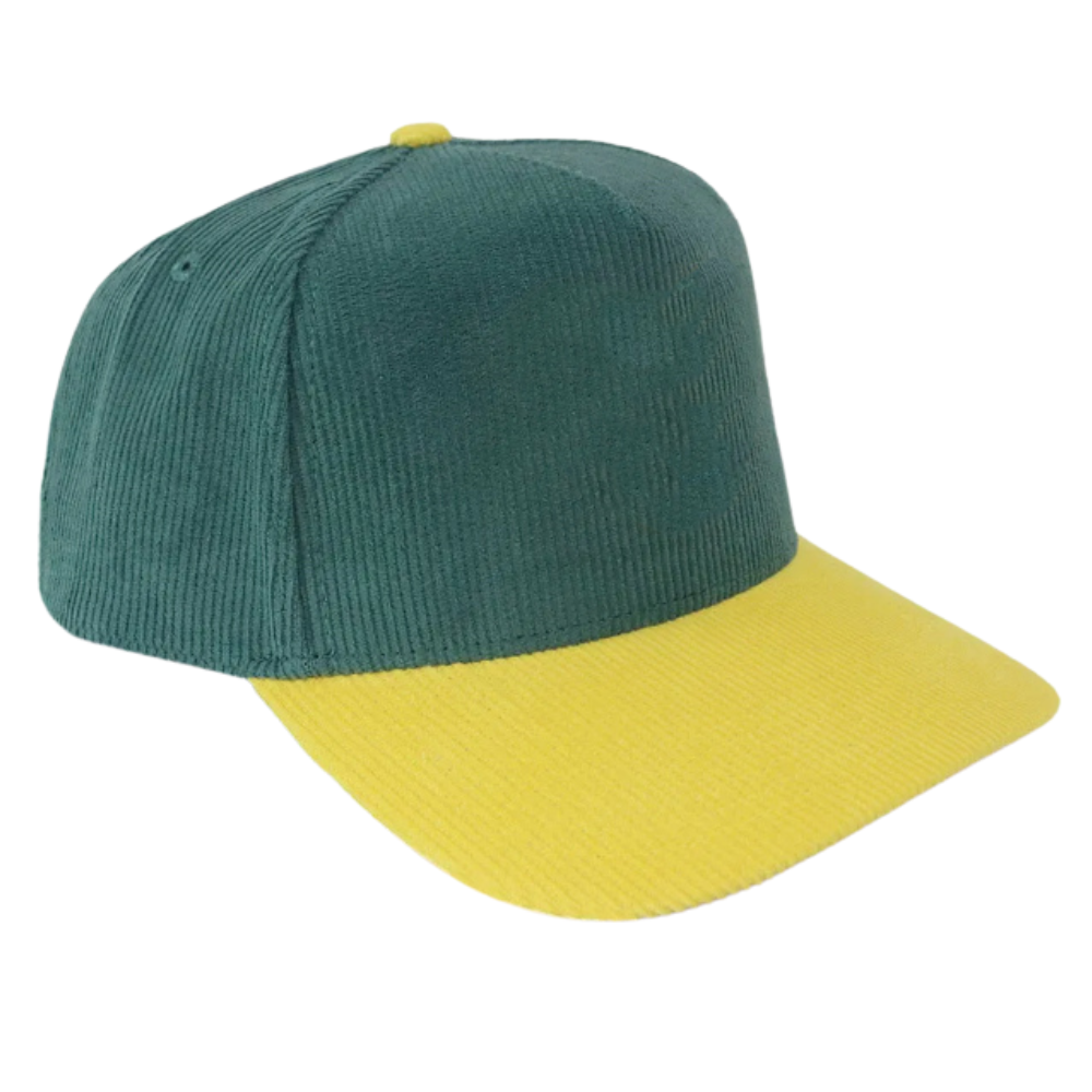 High Quality Corduroy Two Tone Baseball Cap Gorras 6 Panel Embroidered Logo Adjustable Plastic Single Row Buckle Snapback Unisex 7