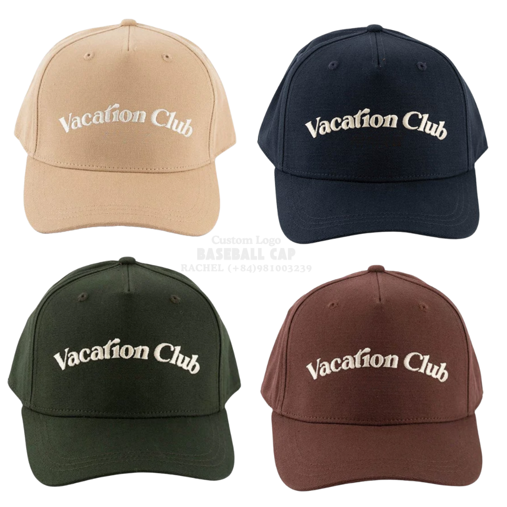 High Quality Cotton Baseball Caps 5 Panel Soft Structured Embroidered Logo Curved Brim Hat OEM Golf Gorras Sporty Styles Vietnam 6