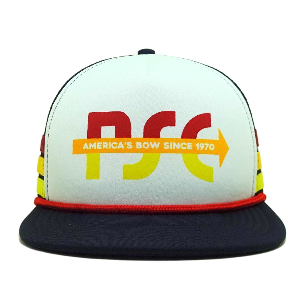 High Quality Custom 5 Panel Foam Trucker Hat Flat Brim Single Breasted Buckle Printed Seam Tapes White Black Mesh for Your Brand 3