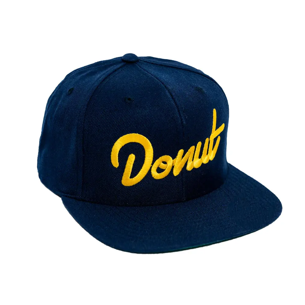 High Quality Custom Logo Wholesale Products Snapback Cap 2D Embroidery 6-Panel Flat Brim High Profile Adjustable Snapback Cap 1