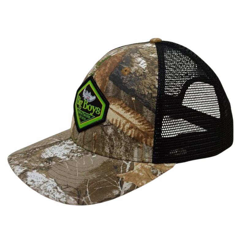 High Quality Custom Woven Patch Mesh Back Trucker Hat Vietnam Made Camouflage Style Gorras Curved Text Caps Outdoor Hunting L01 3