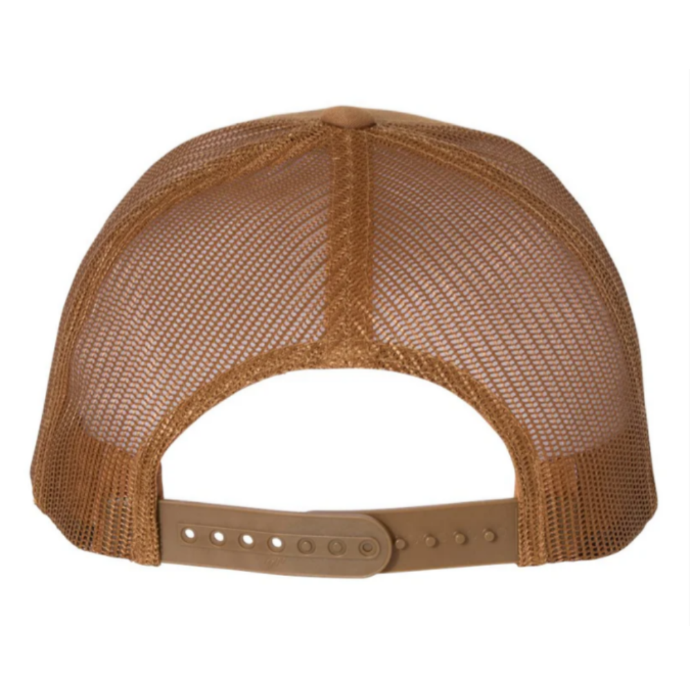 High Quality Custom Y 6006 Trucker 6 Panel Retro Trucker Hat Camel/Black Mesh Breathable Adjustable Closure Snapback Closure OEM 3