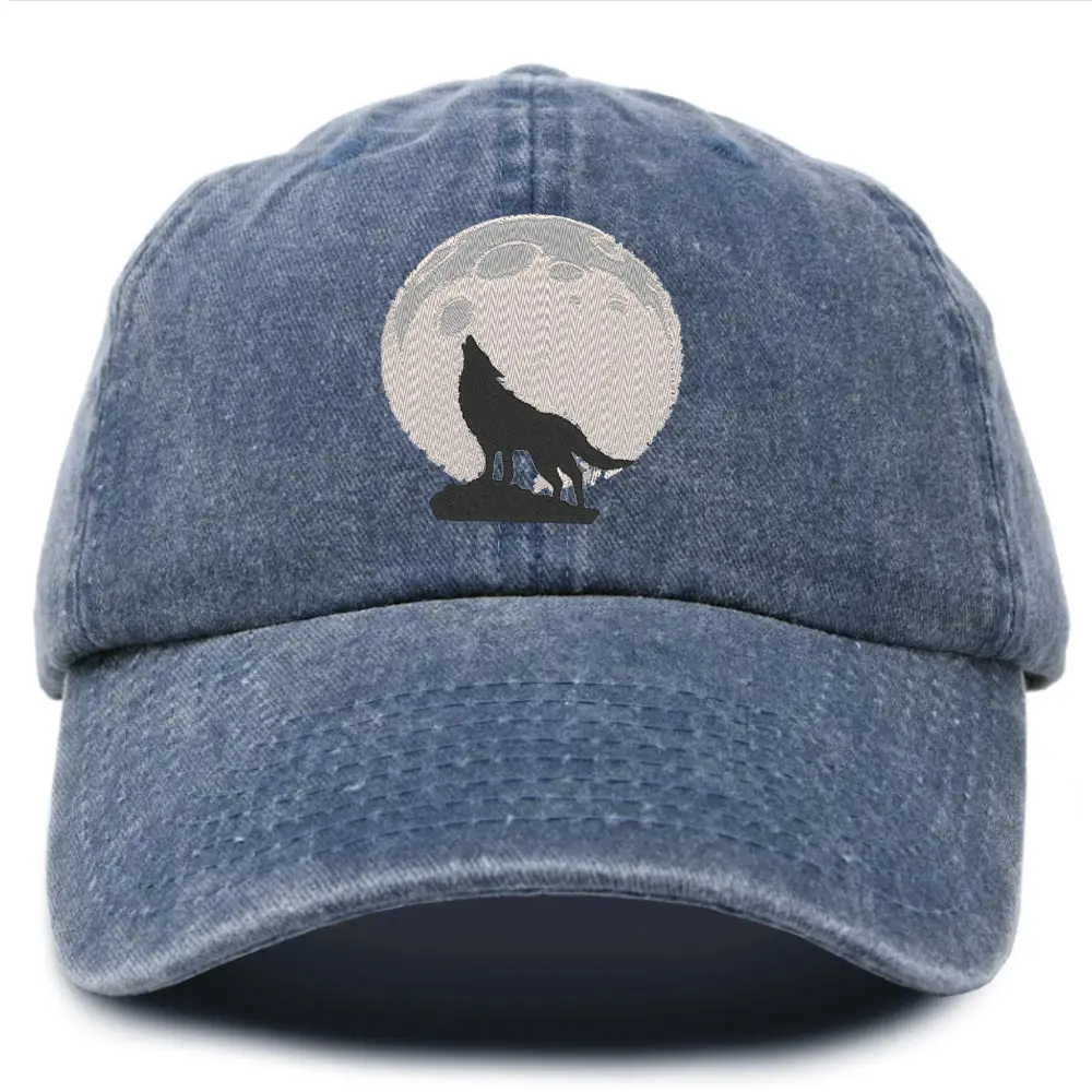 High Quality Distressed Washed Baseball With Custom Embroidered or Woven Patch Unstructured Magic Sticker Single Breasted Buckle 2