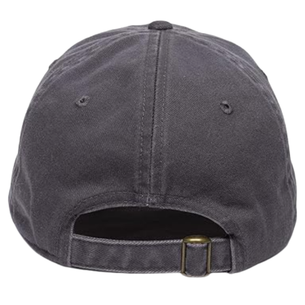 High Quality Embroidered Adjustable Baseball Cap 6 Panel Cotton Unstructured Mental Buckle Closure Mountain Pattern Gray Unisex 5