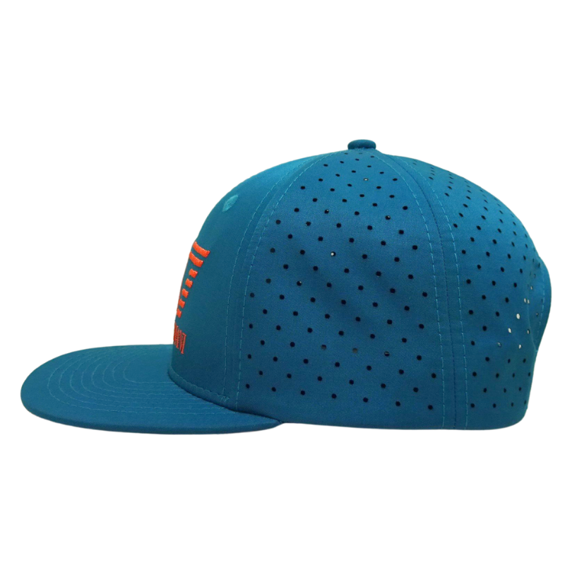 High Quality Embroidered Logo Snapback Caps Vietnam Made Breathable Cut Holes Gorras Hip Hop Casual Hat For Casual Promotion L01 4
