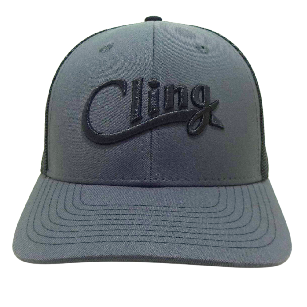 High Quality Gray 3D Embroidery 6 Panel Trucker Hat Black Mesh Contrast Stitching Thread on Brim Single Breasted Buckle All Ages 2