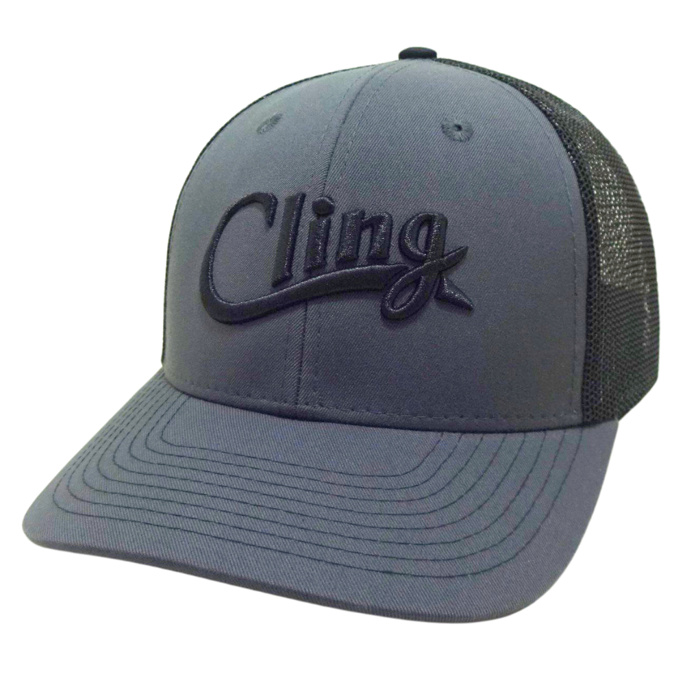 High Quality Gray 3D Embroidery 6 Panel Trucker Hat Black Mesh Contrast Stitching Thread on Brim Single Breasted Buckle All Ages 3