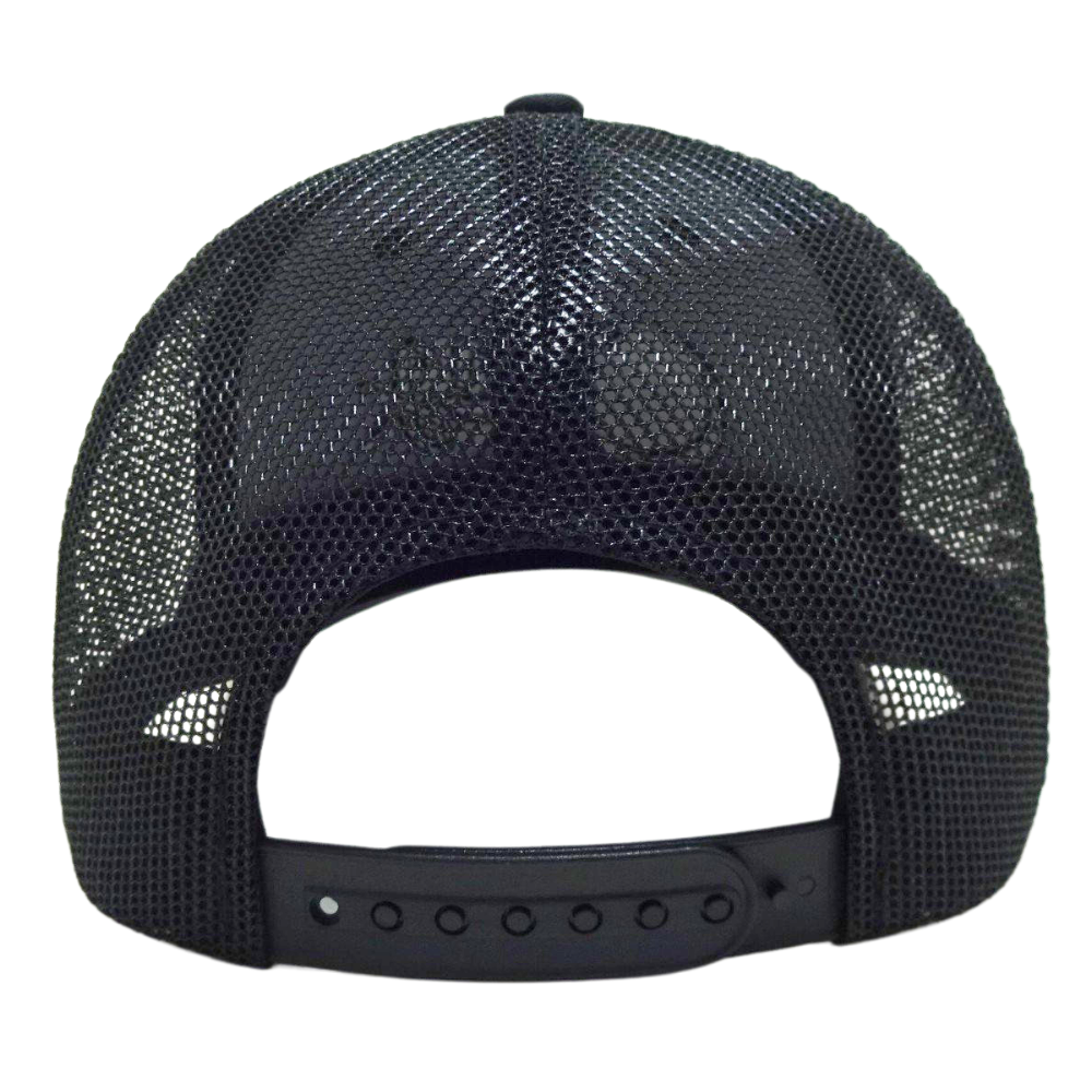 High Quality Gray 3D Embroidery 6 Panel Trucker Hat Black Mesh Contrast Stitching Thread on Brim Single Breasted Buckle All Ages 7