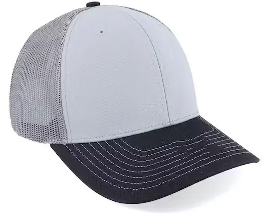 High Quality Grey/Black Customized Trucker Hat 6 Panels Dad Hat Sport Gorras Outdoor Classic Mens Trucker Hat 2